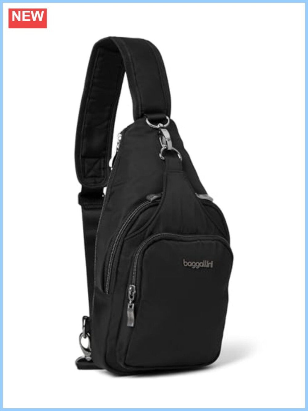 Baggallini Central Park Sling Crossbody Bag Convertible Strap